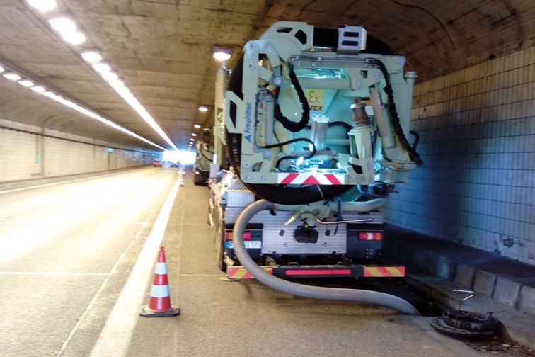 Saugbagger Nürnberg - Tunnelbau